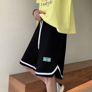 运动裤宽松型时尚潮牌五分裤青春流行夏季休闲裤纯色D103-P26图片