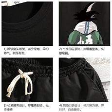 TD56005-P35短袖t恤套装男短裤两件套男装搭配一套帅气，男装T恤，电商A040A