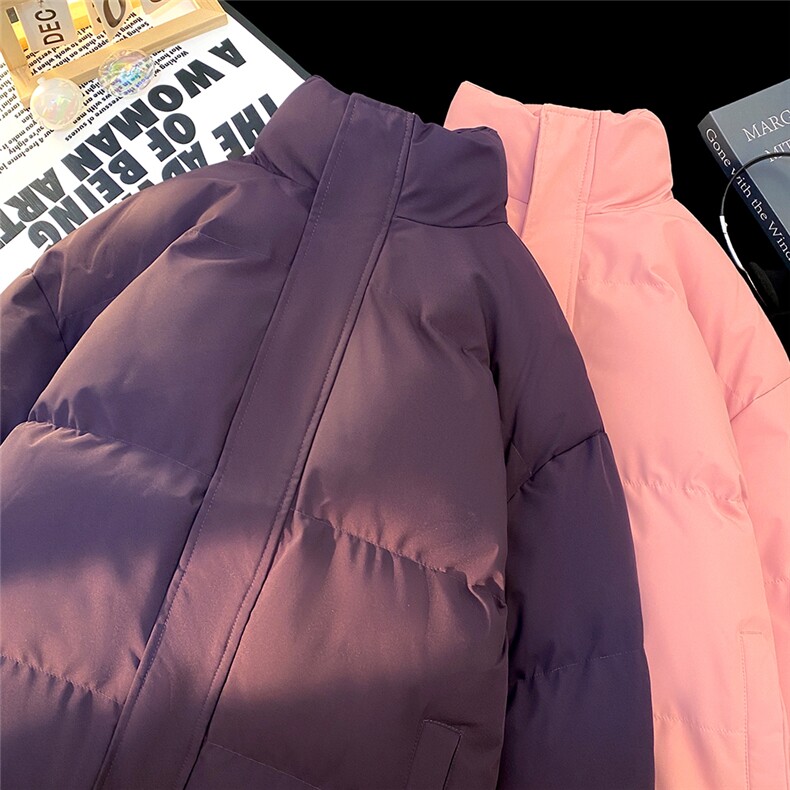 特批毛毯纯色时尚宽松面包服保暖立领棉服A247-MY2276特批55控95,男装棉衣,电商A247