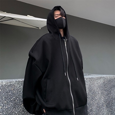 美式高街潮流连帽上衣春秋季设计感小众百搭开衫卫衣男CM40-P48，男装卫衣，星座1109-3
