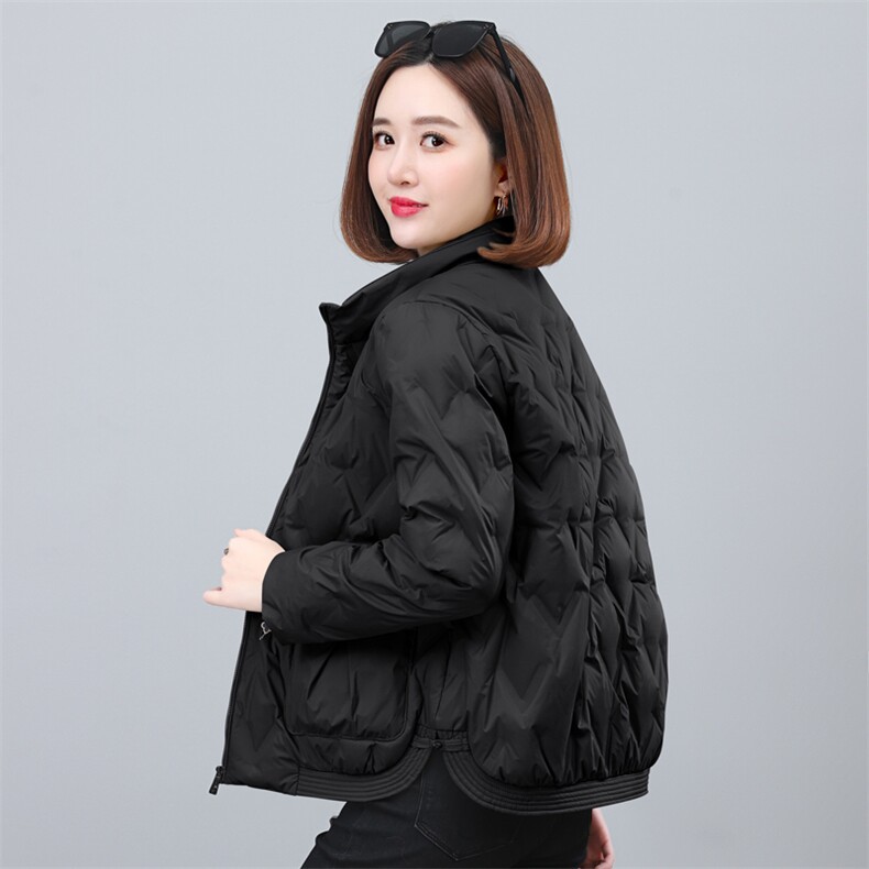 时尚气质休闲短款翻领羽绒服女冬装新款保暖外套,女装羽绒服,依恋蒂丝