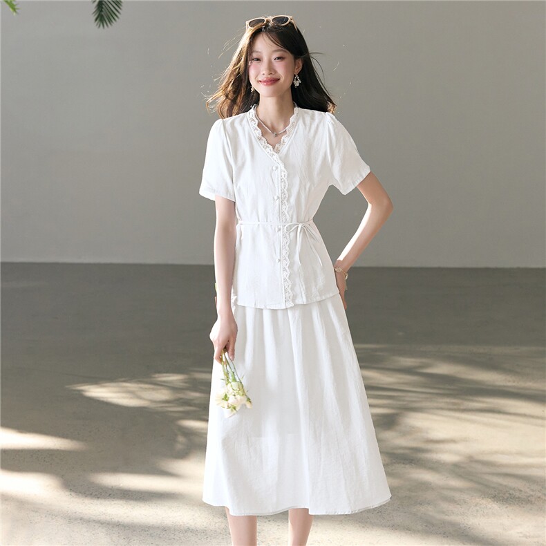 2026年夏季时尚潮流时尚休闲两件套裙,女装套装/套裙,江南富贵女