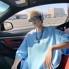 25新款港风抖音直播宽松美式高街短袖纯棉T1810特P18，男装T恤，电商C408(原B339-1)