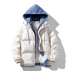 2025冬季新款加厚款假两件棉衣大码宽松棉袄XZ102A-4-22091-P95，男装棉衣，星座211-2