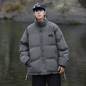 港风 新款冬季时尚百搭情侣立领加厚棉服外套MY62061P85控118图片