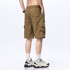 休闲工装短裤男士夏季薄款五分裤潮流百搭宽松速干裤运动中裤，男装牛仔裤，星座815-2