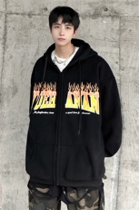 抖音供货、复合重磅360克现货开衫卫衣宽松D223A-KS2308-特P45，男装卫衣，电商019-1
