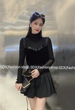 【现货】高品质拼接款网纱上衣，其它，色调轩