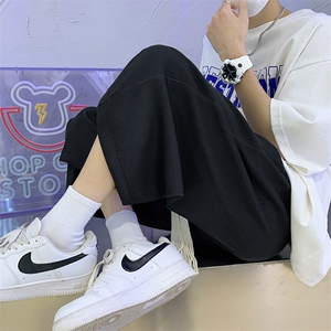 现货冰丝七分裤男生休闲裤KD456-P40图片