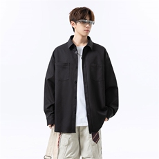 纯色重磅长袖衬衫男大码衬衣上衣外套C2209-P32【特价】，男装衬衫，电商A007