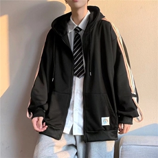 春季潮流2023新款ins日系开衫卫衣男加厚宽松连帽外套W2441-P42，男装卫衣，星座512-2