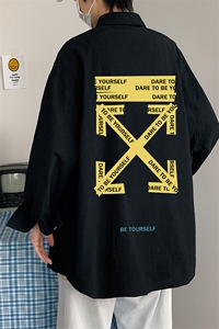 CS15127-P38 长袖衬衫男士大码宽松衬衣男寸衫男寸衣图片