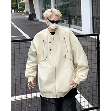 秋季新款飞行员上衣外套男女宽松百搭设计工装夹克棒球服JK909，男装夹克，星座1116A-1（原606A）