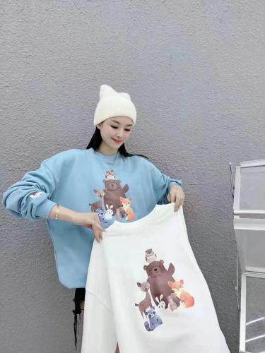 爱特儿风情熊熊卫衣，女装卫衣/绒衫，爱特儿AITER