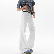 美式高街弯刀裤微喇裤子男款190cm115高个子加长直筒西裤KZ060P50，男装休闲裤，电商B312
