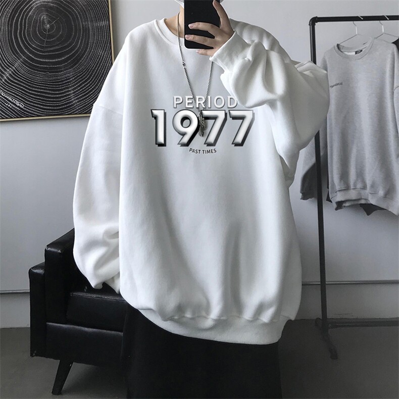 1977情侣印花圆领秋冬卫衣常规P30加绒P40S-5XL支持定制,男装卫衣,星座115A-3