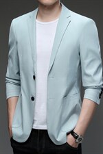 时尚翻领上衣口袋中年单排扣2023年春季长袖裤子西服BGW311，男装西服，钱塘6003（原4033）