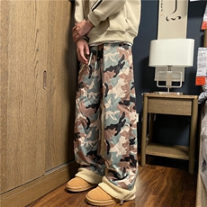 2025冬季新款潮流迷彩夹棉宽松保暖棉裤B315-K909-p65控88，男装休闲裤，电商B315