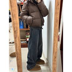 水洗做旧宽松直筒牛仔裤男女显高百搭休闲阔腿长裤潮流NZ8822，男装牛仔裤，星座208-5