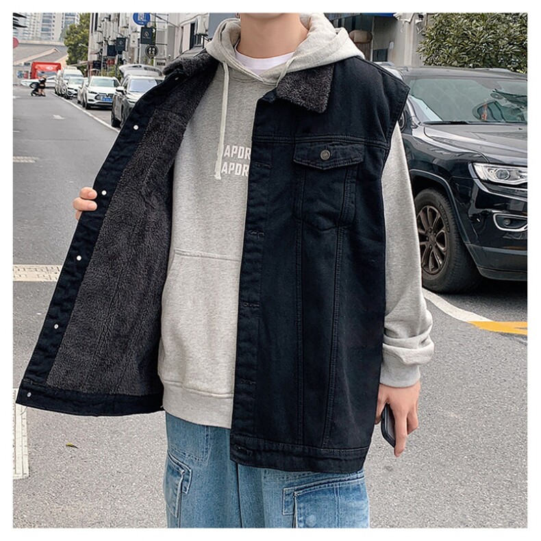 MJ205J-p65-限价98M-5XL抖音情侣棉马甲加绒大码羊羔毛cityboy,女装马甲,星座116