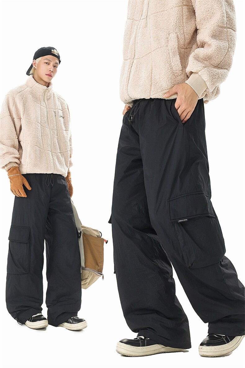 8XL-M三防登山工装羽绒裤男90白鸭绒冲锋裤子男YRK2001P118控158,男装棉裤,电商D206-1