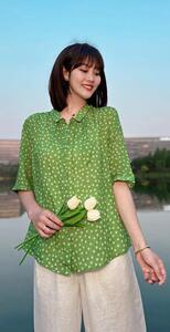 纯苎连衣裙小衫裤子裙子衬衣 时尚风 风淑女风休闲风,女装连衣裙,川哲