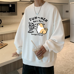 5XL华夫格卫衣男大码胖子圆领长袖t恤 HW76420-P30图片