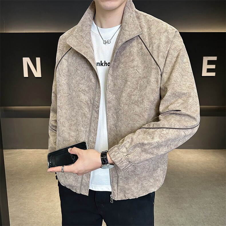秋季外套男2025新款立领休闲百搭男士夹克C317-J7708-P115图片