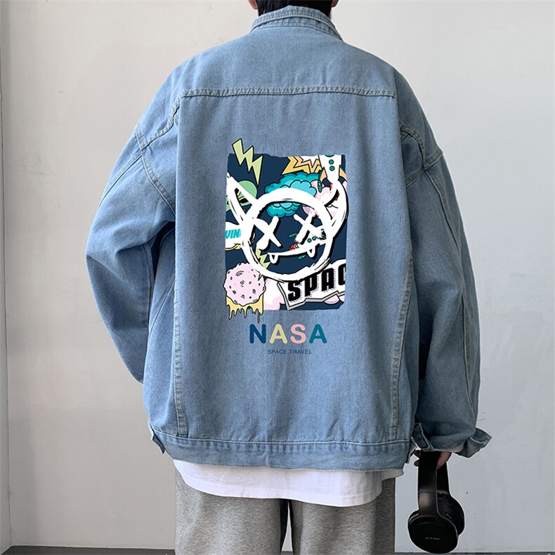 牛仔夹克男大码牛仔外套男茄克 NJ77275-P60图片