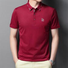 polo衫男夏季新品t恤男短袖翻领保罗衫商务男装潮流半袖体恤