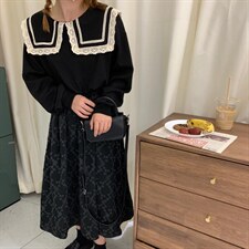 秋季卫衣+印花丝绒裙，女装卫衣/绒衫，dznkb