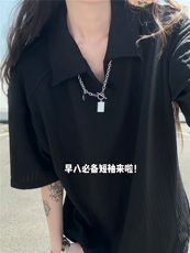 XZ809A/SSS06/P45/控58肌理感拼接POLO衫T恤，男装T恤，星座809A(原222-1)