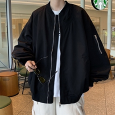 棒球服男美式潮牌复古高级感宽松飞行夹克W7882-P48，男装夹克，星座512-4