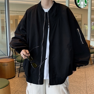 棒球服男美式潮牌复古高级感宽松飞行夹克 W7882-P48图片