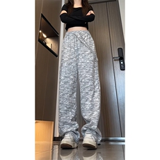 聚酯纤维YK86037-常规P35加绒P50慵懒风马海毛针织裤，男装休闲裤，电商A086-1