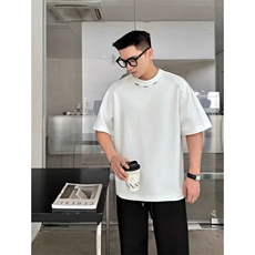 抖音手工钢标定制夏季280g重磅纯棉短袖T2450-特批33，男装T恤，星座1213