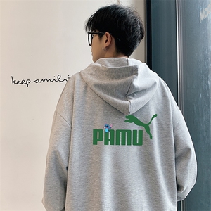 KS21227-P38 加绒P43 连帽开衫卫衣男运动外套大码班服图片