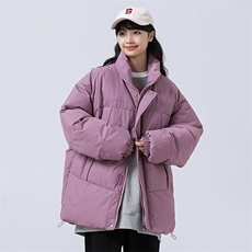冬季新款港风立领棉衣潮流印花宽松港风情侣棉袄外套MY9301-P95，男装棉衣，电商A128