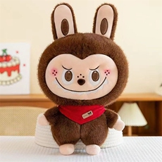 皮皮乐园毛绒玩具 金貂围巾拉布布