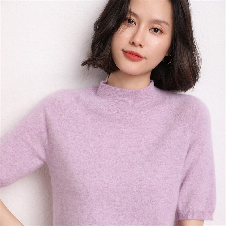 打底衫女显瘦柔软长袖针织衫秋冬新款毛衣,女装羊毛衫,五色羊羊绒