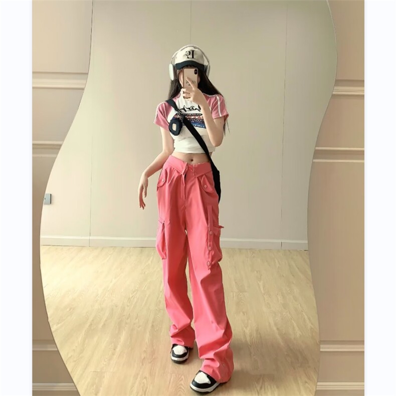 工装裤男女韩版潮流多口袋个性帅气2026夏季新款ins长裤K4195-P58,男装工装外套,星座412