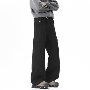 现货 水洗宽松直筒休闲工装裤 A337-S235-特P63 控118，男装工装外套，电商A337