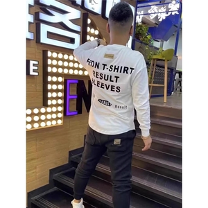 流行气质潮流百搭燕尾长袖Tins时尚原宿简约文艺慵懒新款日系图片