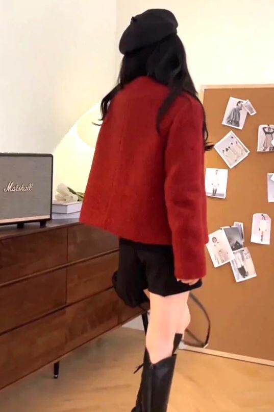 羽绒内胆小香外套，其它，卡薇尔