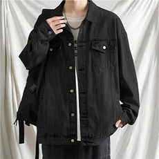 数据泥黄牛仔百搭外套高街显瘦大口袋牛仔外套NZWT001P65，男装工装外套，电商A128