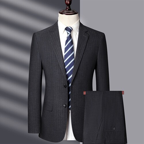 2023秋季中老年男装爸爸西服套装商务休闲西服MNSA1578-P290，男装西服套装，电商B212（原钱塘6029）