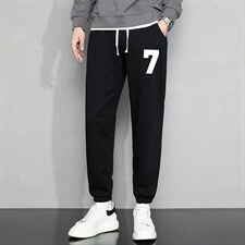 休闲裤男22秋冬新款舒适百搭运动裤潮牌修身工装裤学生卫裤Z917，男装休闲裤，星座815-2