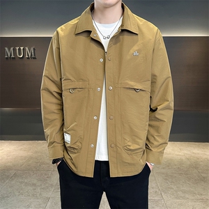 店主风新款夹克外套男春秋休闲百搭时尚翻领男士夹克N810-P75图片