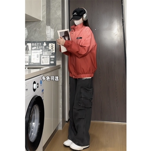 档口视频 抖音渐变色新中式夹克防水冲锋衣外套F9898-P75图片