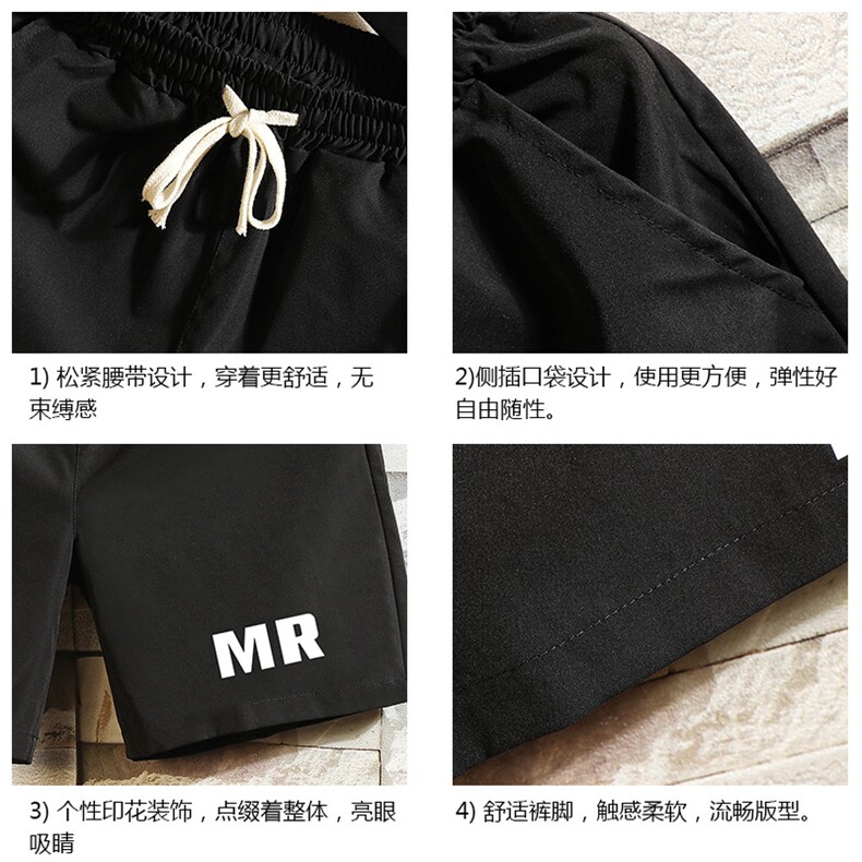 DK39253-P15港风休闲短裤男士大码运动五分裤男中裤男马裤砖墙,男装休闲裤,电商A040A